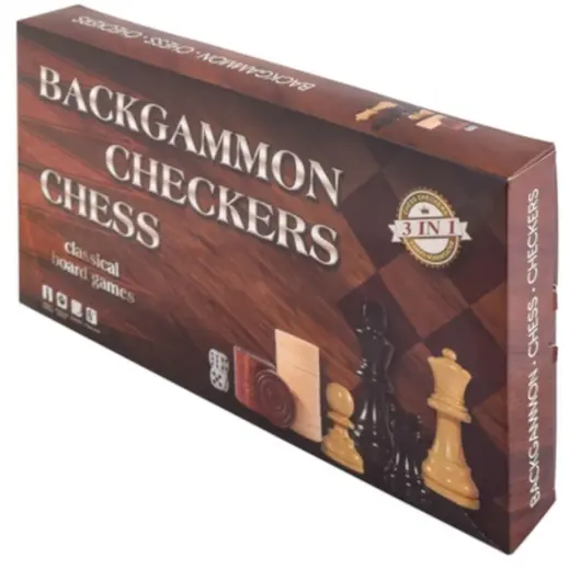 Classic 3-in-1 Game Set Gift Box Front
